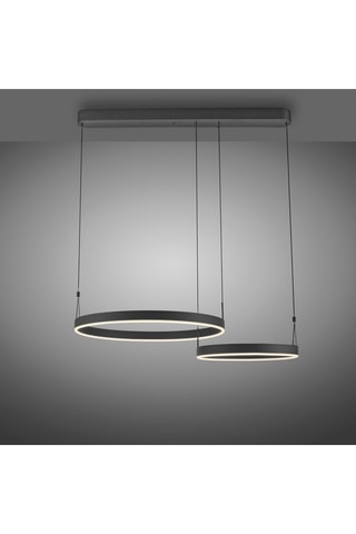 Suspension LED Esko - Noir - 2 x (25/16) W