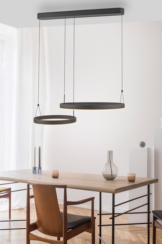 Suspension LED Esko - Noir - 2 x (25/16) W