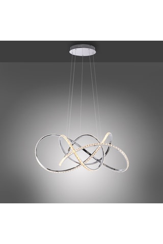 Suspension LED Kiribi - Argenté - 70 W