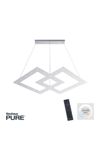 Suspension LED Pure Cosmo - Argenté - 44 x 1 W/1 x 21 W