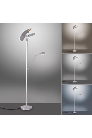 Lampadaire LED Pure Mutil - Gris - 2 x 50/6 W