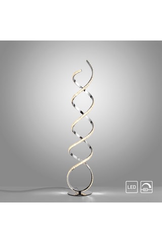 Lampadaire LED Kiribi - Argenté - 28 W