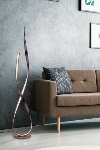 Lampadaire LED Linda - Marron - 26 W