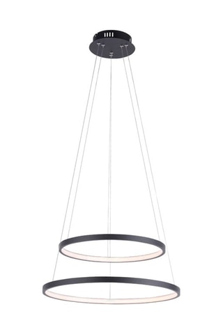 Ledkroonluchter Circle - Antraciet