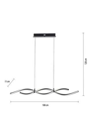 Lustre LED Sandra - Noir