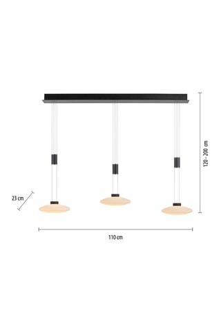 Lustre LED Lautada - Noir