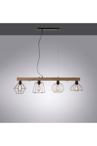 Lustre Kaska - Imitation bois