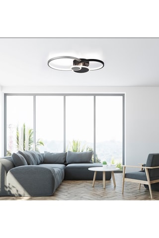 Ledplafondlamp Papilon Zwart