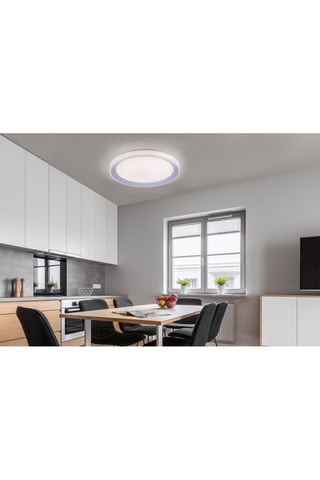 Plafoniera LED - Bianco e argentato