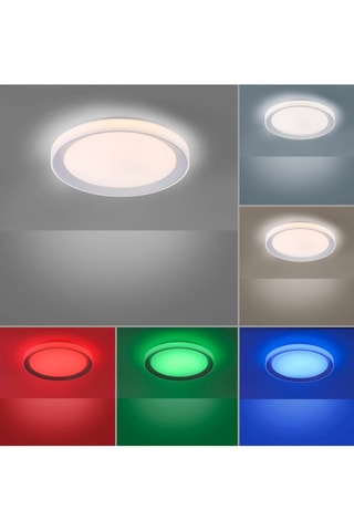 Plafoniera LED - Bianco e argentato