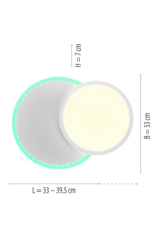 Plafoniera LED Arenda - Argentato