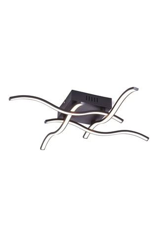 Ledplafondlamp Wave - Zwart