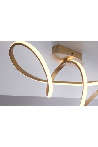 Ledplafondlamp Maria Goudkleurig