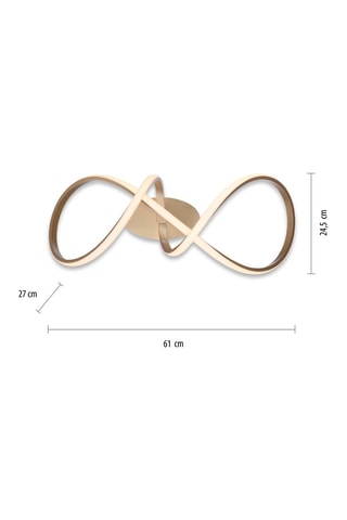 Ledplafondlamp Maria Goudkleurig