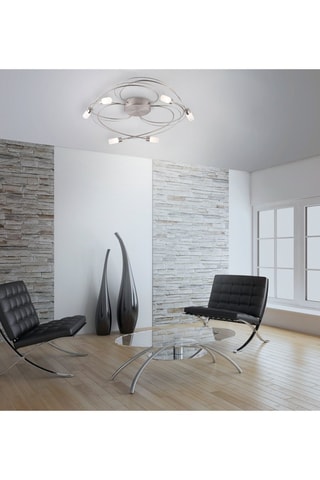 Ledplafondlamp Nelia Zilverkleurig