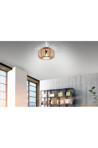 Plafondlamp Racoon - Houtimitatie