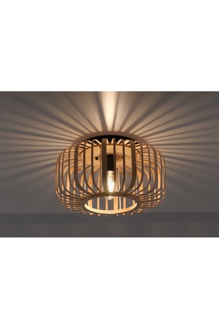 Plafondlamp Racoon - Houtimitatie