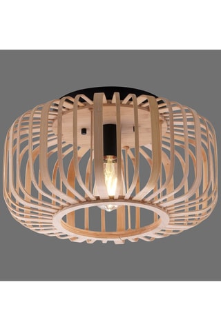 Plafondlamp Racoon - Houtimitatie