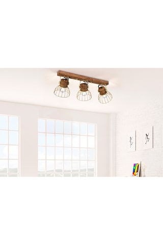 Mangohouten Plafondlamp Alami - Naturel