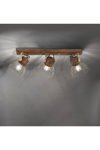 Mangohouten Plafondlamp Alami - Naturel