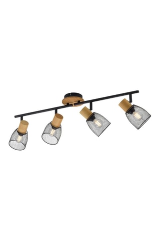 Plafondlamp Tamis - Zwart en Naturel