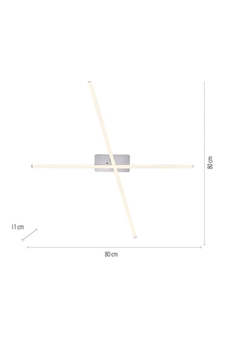 Ledplafondlamp Alina Zilverkleurig