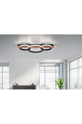 Plafoniera LED Trooper - 
Marrone