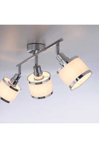 Plafoniera Accor - Argentato - 3 x 25 W