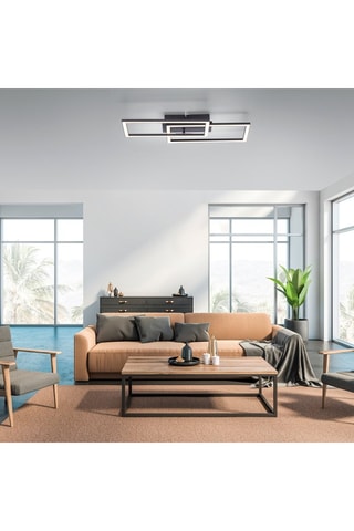 Plafoniera LED Iven - Nero - 2 x 36 W