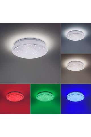 Ledplafondlamp connecté Jupi - Wit - 14 W
