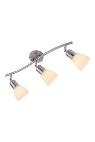 Wandlamp en Ledplafondlamp Karo - Zilverkleurig - 3 x 40 W