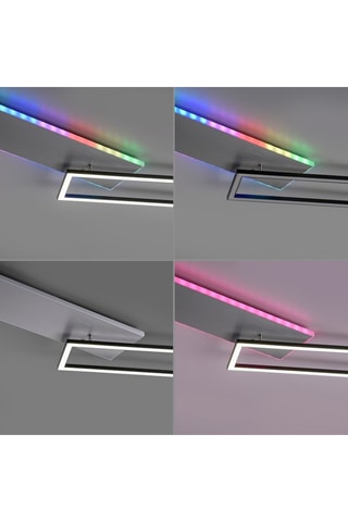 Plafoniera LED Renda - Nero e grigio - 25/5 W