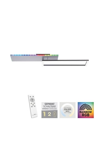 Plafoniera LED Renda - Nero e grigio - 25/5 W