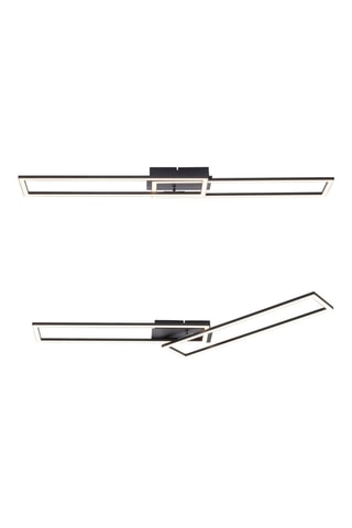 Plafoniera LED Iven - Nero - 2 x 36 W