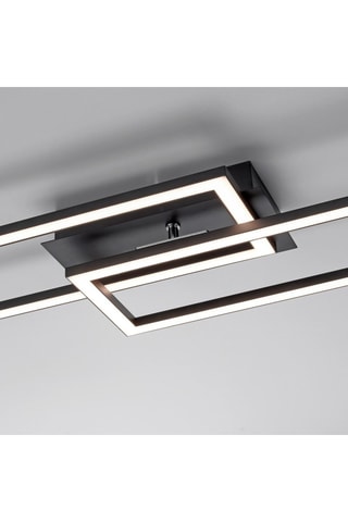 Plafoniera LED Iven - Nero - 2 x 36 W