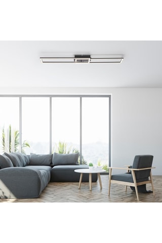 Plafoniera LED Iven - Nero - 2 x 36 W