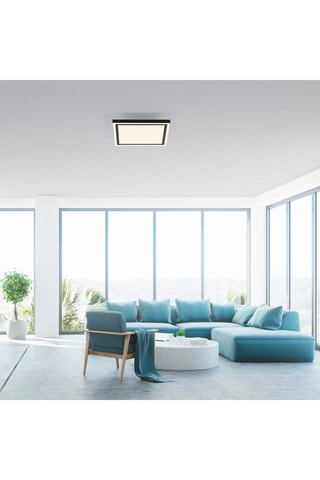 Ledplafondlamp connecté Edging-Smart - Zwart - 32 W