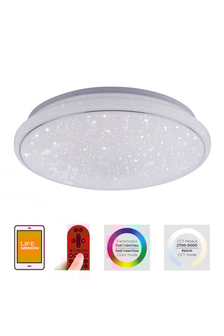 Ledplafondlamp connecté Jupi - Wit - 27 W