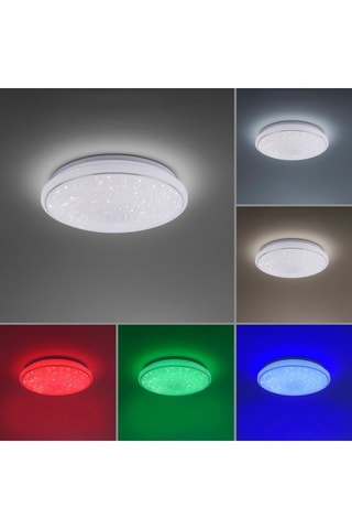 Ledplafondlamp connecté Jupi - Wit - 27 W