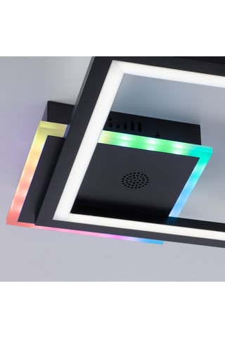 Plafoniera LED Musika - Nero - 16/5 W