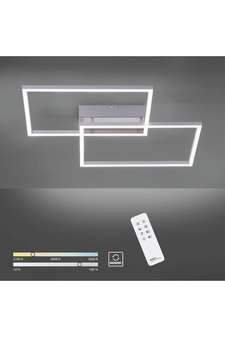 Plafoniera LED Iven - Argentato - 2 x 20 W