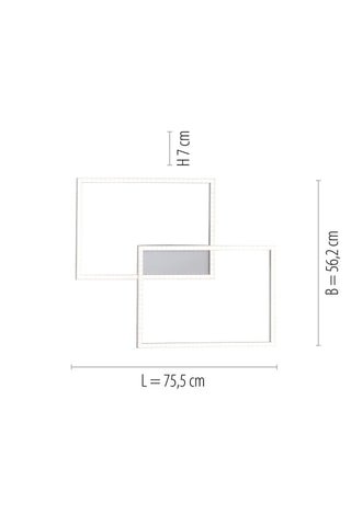 Plafoniera LED Iven - Argentato - 2 x 20 W