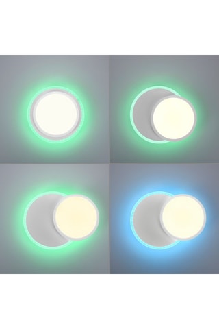 2 plafoniere LED Madina - Grigio - 5/16 W