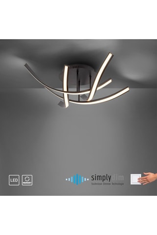 Ledplafondlamp Linda - Bruin - 4 x 3 W