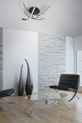 Ledplafondlamp Linda - Bruin - 4 x 3 W