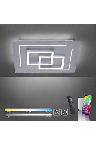 Plafoniera LED Q-Linea - Argentato - 10/3 W