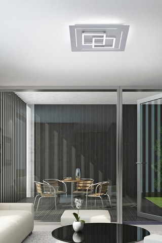 Plafoniera LED Q-Linea - Argentato - 10/3 W