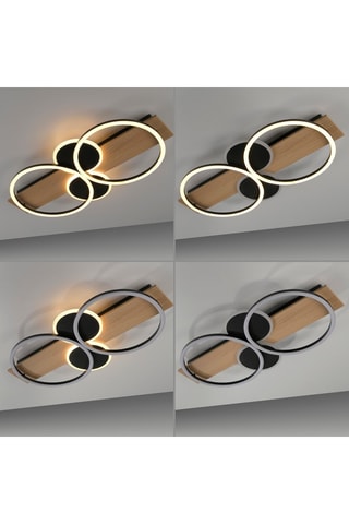 Plafoniera LED Trooper - Nero - 25/14 W