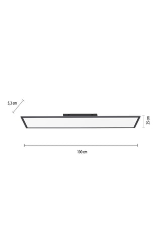 Plafonnier LED Flat - Noir - 26 W