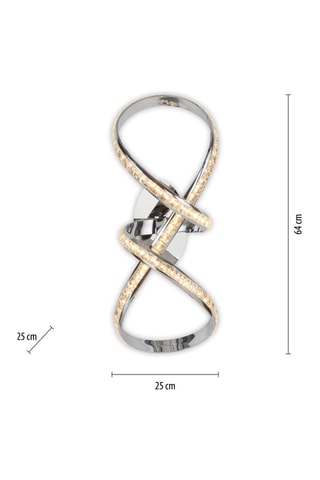 Ledplafondlamp Tanja - Zilverkleurig - 30 W